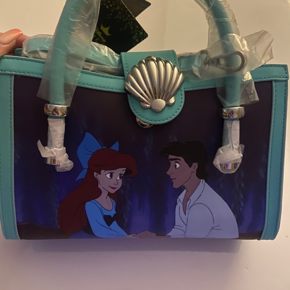Loungefly Disney The Little Mermaid Princess Scenes Series Crossbody Bag - Picture 2 of 4